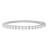 LADIES BRACELET 10 1/2CT ROUND DIAMOND 14K WHITE GOLD 
