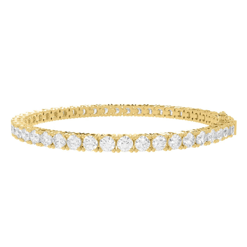 LADIES BRACELET 10 1/2CT ROUND DIAMOND 14K YELLOW GOLD 