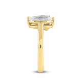 LADIES RING 2 1/2CT PEAR/MARQUISE DIAMOND 14K YELLOW GOLD