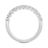 LADIES BAND 1/2CT ROUND DIAMOND 14K WHITE GOLD