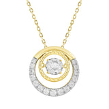 14K YELLOW GOLD 3/4CT ROUND DIAMOND LADIES PENDANT WITH CHAIN (CENTER STONE ROUND DIAMOND 1/2CT)