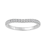 14K WHITE GOLD 1/4CT ROUND DIAMOND LADIES BAND 