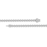 LADIES BRACELET 5.00CT ROUND DIAMOND 14K WHITE GOLD 