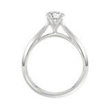 LADIES RING 0.75CT ROUND DIAMOND 14K WHITE GOLD 