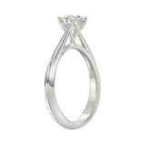 LADIES RING 0.75CT ROUND DIAMOND 14K WHITE GOLD 
