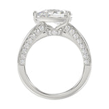 14K WHITE GOLD 2 1/2CT ROUND/PEAR DIAMOND LADIES RING (CENTER STONE PEAR DIAMOND 2.00CT)