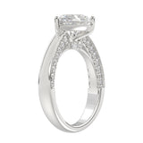 14K WHITE GOLD 2 1/2CT ROUND/PEAR DIAMOND LADIES RING (CENTER STONE PEAR DIAMOND 2.00CT)