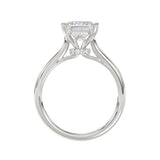 14K WHITE GOLD 3 7/8CT ROUND/EMERALD DIAMOND LADIES BRIDAL SET (CENTER STONE EMERALD DIAMOND 2 1/2CT)