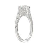 14K WHITE GOLD 3 1/2CT ROUND/MARQUISE DIAMOND LADIES BRIDAL SET (CENTER STONE MARQUISE DIAMOND 2.00CT)