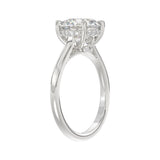 14K WHITE GOLD 4 3/8CT ROUND DIAMOND LADIES BRIDAL SET (CENTER STONE ROUND DIAMOND 3.00CT)