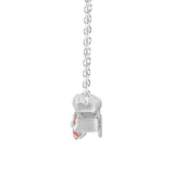 ETERNAL BLUSH COLLECTION 14K WHITE GOLD 5/8CT ROUND DIAMOND LADIES PENDANT (ROUND PINK)