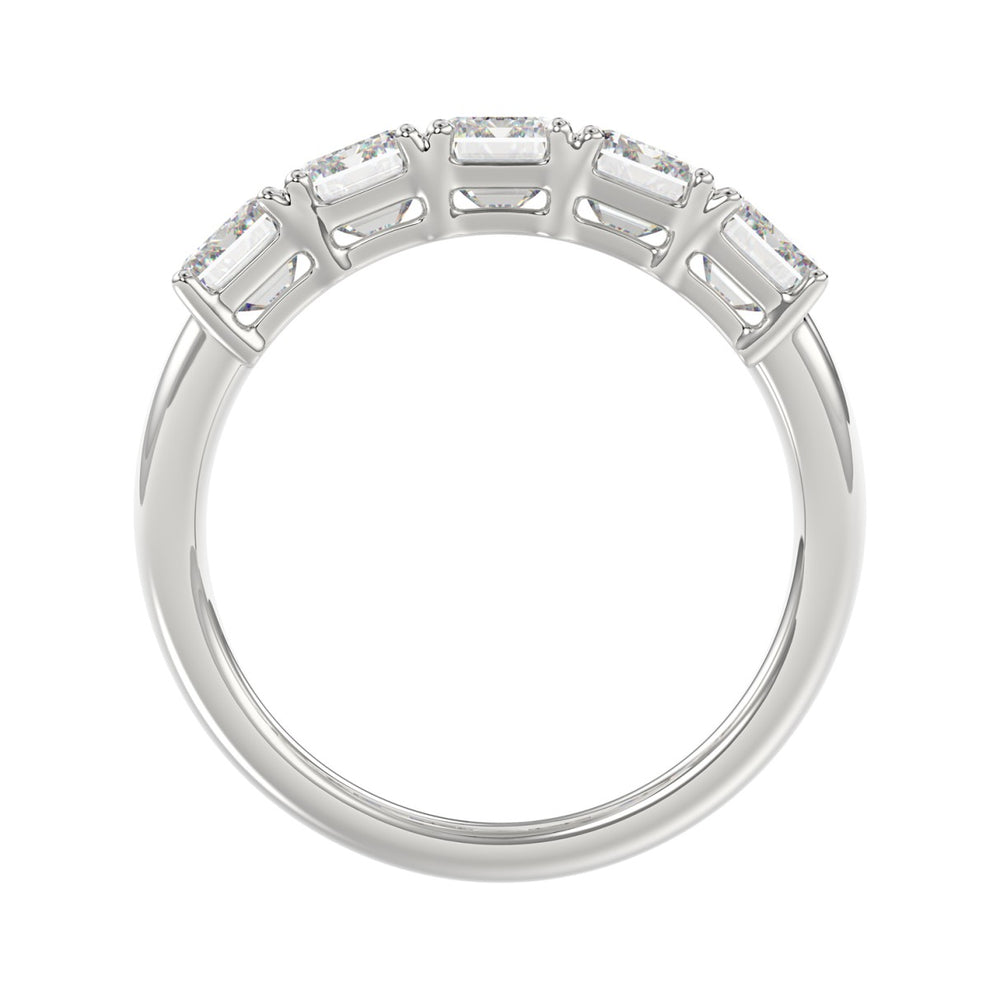 14K WHITE GOLD 2.00CT EMERALD DIAMOND LADIES BAND