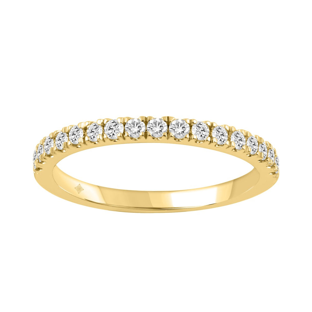 14K YELLOW GOLD 1/3CT ROUND DIAMOND LADIES BAND