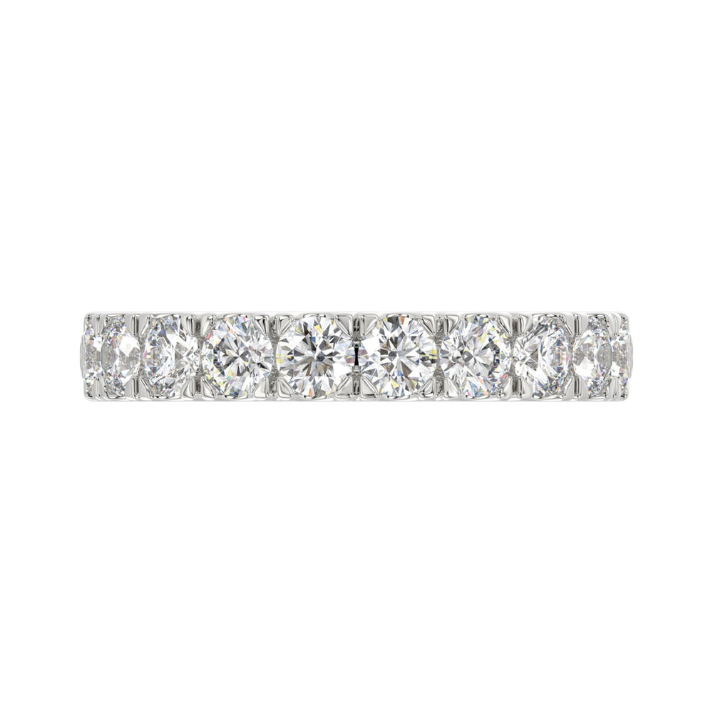 14K WHITE GOLD 1.00CT ROUND DIAMOND LADIES BAND