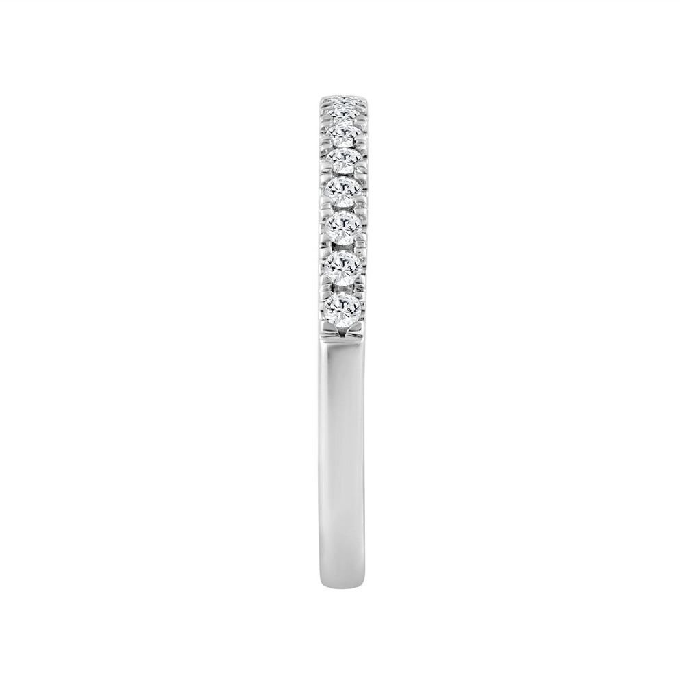 14K WHITE GOLD 1/4CT ROUND DIAMOND LADIES BAND