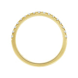 14K YELLOW GOLD 1/4CT ROUND DIAMOND LADIES BAND