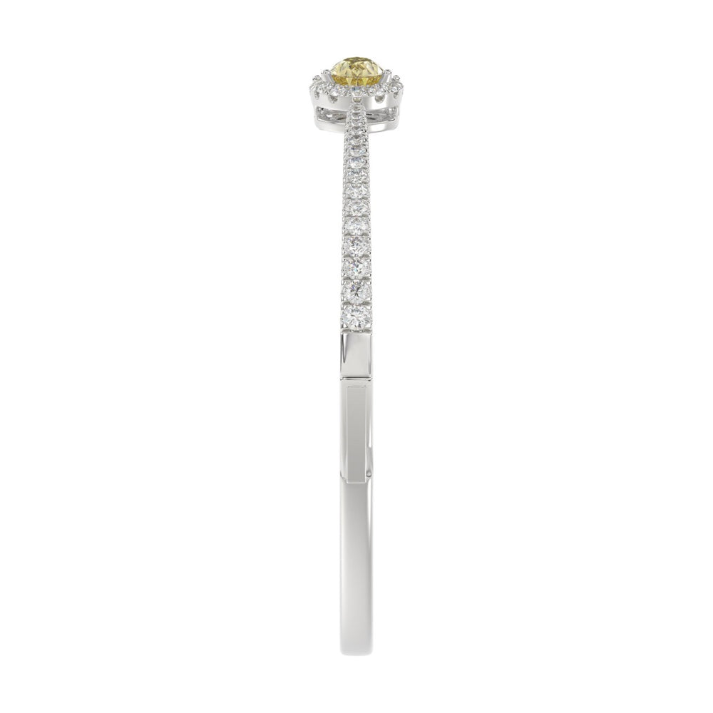 1K WHITE GOLD 2 1/2CT ROUND/PEAR/MARQUISE DIAMOND LADIES BANGLE