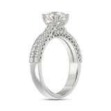 14K WHITE GOLD 1 3/4CT ROUND DIAMOND BRIDAL SET (CENTER STONE ROUND DIAMOND 1CT)