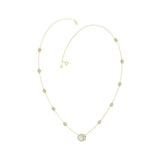 14K YELLOW GOLD 2 1/4CT ROUND/OVAL DIAMOND LADIES NECKLACE