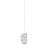 14K WHITE GOLD 1/2CT ROUND DIAMOND LADIES PENDANT