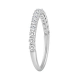 14K WHITE GOLD 1/2CT ROUND DIAMOND LADIES BAND