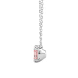 ETERNAL BLUSH COLLECTION 14K WHITE GOLD 1.00CT CUSHION PINK DIAMOND LADIES PENDANT