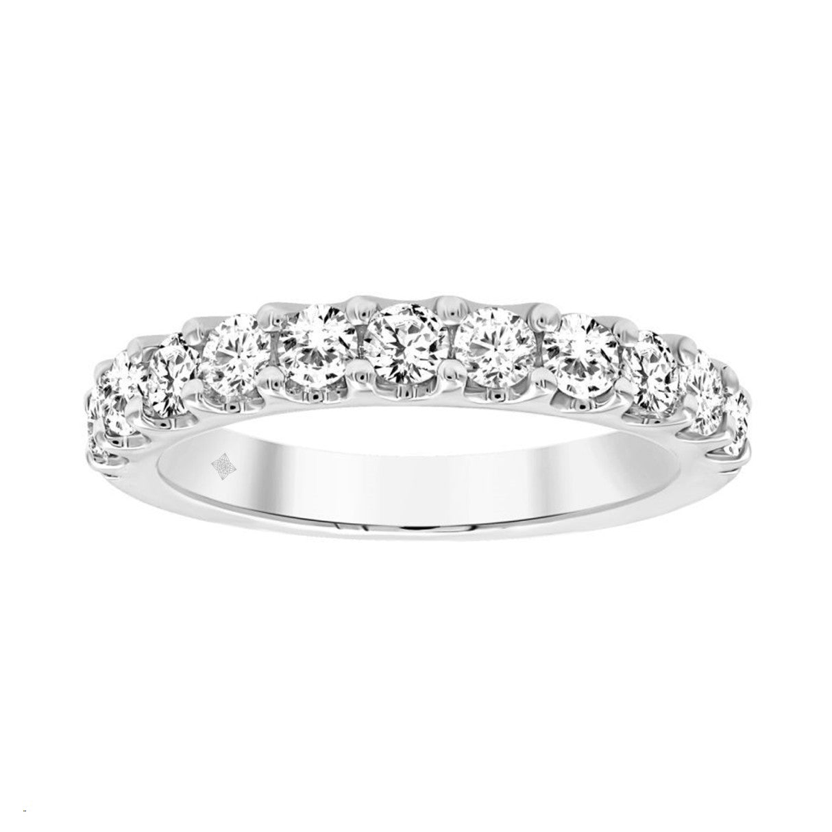 14K WHITE GOLD 1/3CT ROUND DIAMOND LADIES BAND 