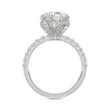 14K WHITE GOLD 2 1/2CT ROUND DIAMOND LADIES RING (CENTER STONE ROUND DIAMOND 2CT)