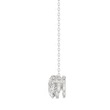 14K WHITE GOLD 2.00CT ROUND DIAMOND LADIES PENDANT WITH CHAIN