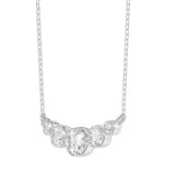 14K WHITE GOLD 1/2CT ROUND DIAMOND LADIES NECKLACE