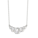 14K WHITE GOLD 1/2CT ROUND DIAMOND LADIES NECKLACE