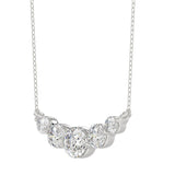 14K WHITE GOLD 1.00CT ROUND DIAMOND LADIES NECKLACE