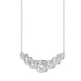 14K WHITE GOLD 1 3/4CT ROUND DIAMOND LADIES NECKLACE