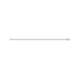 14K YELLOW GOLD 5.00CT ROUND DIAMOND MEN'S TENNIS BRACELET