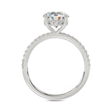 14K WHITE GOLD 1 3/4CT ROUND DIAMOND LADIES RING (CENTER STONE ROUND DIAMOND 1 1/2CT)