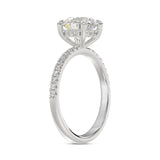 14K WHITE GOLD 1 3/4CT ROUND DIAMOND LADIES RING (CENTER STONE ROUND DIAMOND 1 1/2CT)