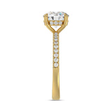 14K YELLOW GOLD 1 3/4CT ROUND DIAMOND LADIES RING (CENTER STONE ROUND DIAMOND 1 1/2CT)