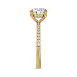 14K YELLOW GOLD 1 3/4CT ROUND DIAMOND LADIES RING (CENTER STONE ROUND DIAMOND 1 1/2CT)