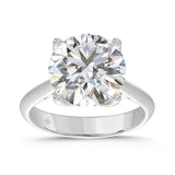 14K WHITE GOLD 6.00CT ROUND DIAMOND LADIES RING