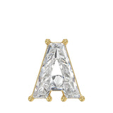 14K YELLOW GOLD 1 5/8CT FANCY CUT ALPHABET DIAMOND MEN'S CHARM PENDANT