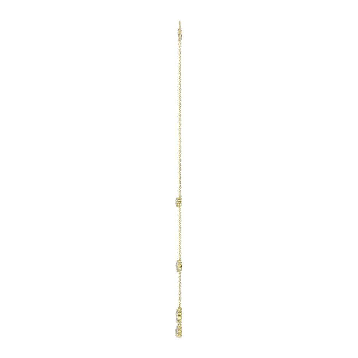 10K YELLOW GOLD 1.00CT ROUND/PEAR/MARQUISE/OVAL DIAMOND LADIES NECKLACE