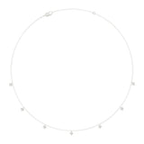 10K WHITE GOLD 1.00CT ROUND DIAMOND LADIES NECKLACE