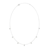 10K WHITE GOLD 1.00CT ROUND DIAMOND LADIES NECKLACE