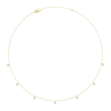 10K YELLOW GOLD 1.00CT ROUND DIAMOND LADIES NECKLACE