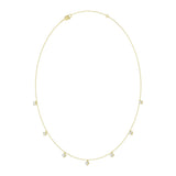 10K YELLOW GOLD 1.00CT ROUND DIAMOND LADIES NECKLACE