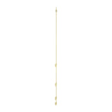 10K YELLOW GOLD 1.00CT ROUND DIAMOND LADIES NECKLACE