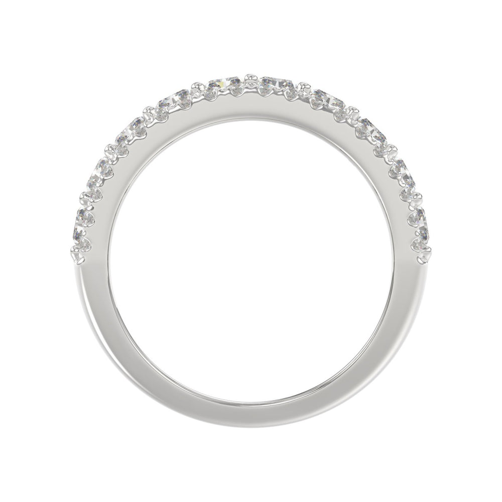 3.00 CT Fashion Band for Ladies Round &amp; Radiant Cut Diamonds 14K White Gold Luxury Band (Color F-G -Clarity VS1/VS2)