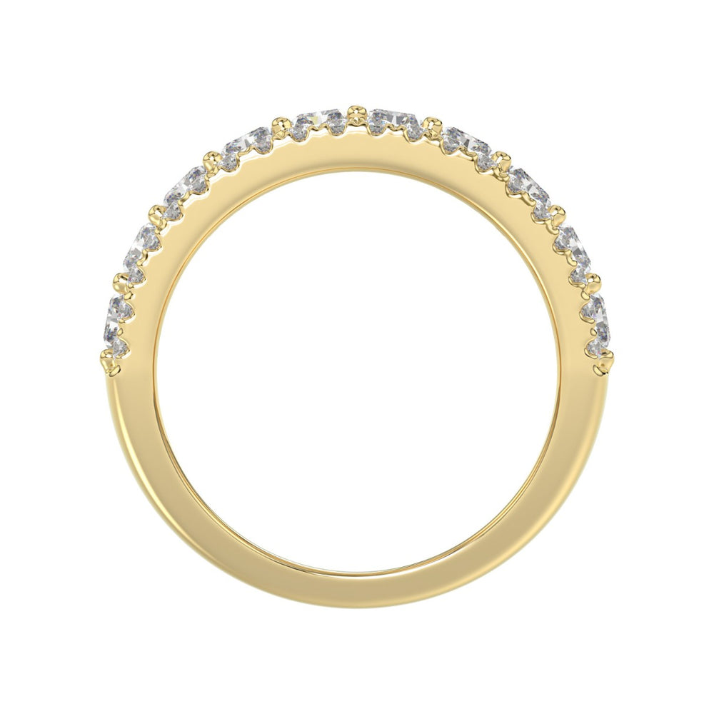 3.00 CT Fashion Band for Ladies Round &amp; Radiant Cut Diamonds 14K Yellow Gold Luxury Band (Color F-G -Clarity VS1/VS2)