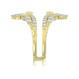 14K YELLOW GOLD 1.00CT ROUND/MARQUISE DIAMOND LADIES RING