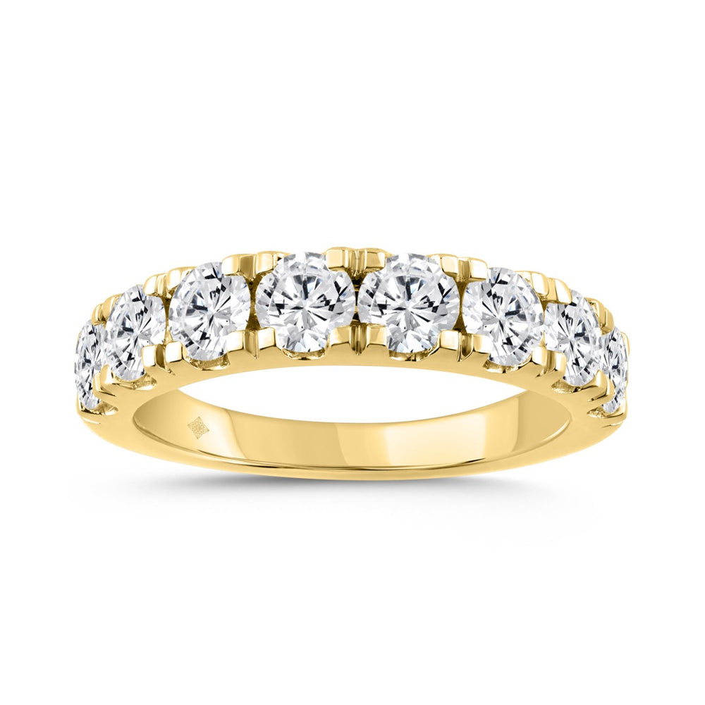 14K YELLOW GOLD 2.00CT ROUND DIAMOND LADIES BAND